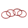 Guarnizioni per resistenze. Fibra rossa mm. 18,5x14x1 