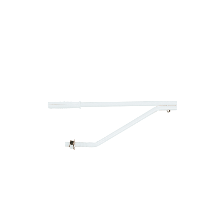 Fissaggi per termosanitari. Coppia mensole regolabili, per fissaggio lavelli, plastificate colore bianco.