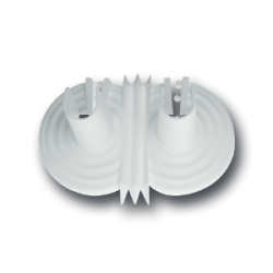 Rosette apribili in moplen bianco