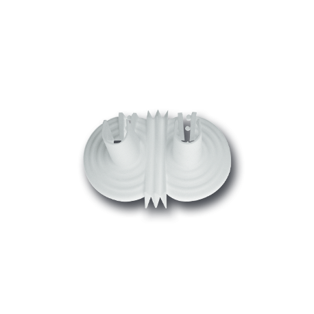 Rosette apribili in moplen bianco