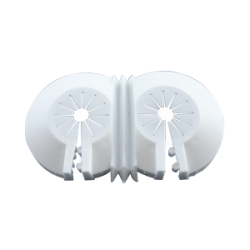 Rosette apribili in moplen bianco
