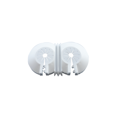 Rosette apribili in moplen bianco