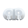 Rosette apribili in moplen bianco