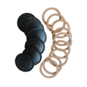 RICAMBI PER CASSETTE SCARICO  Compatibili «Pucci» Serie 10 membrane «P», con 20 anelli fibra, in busta S/S