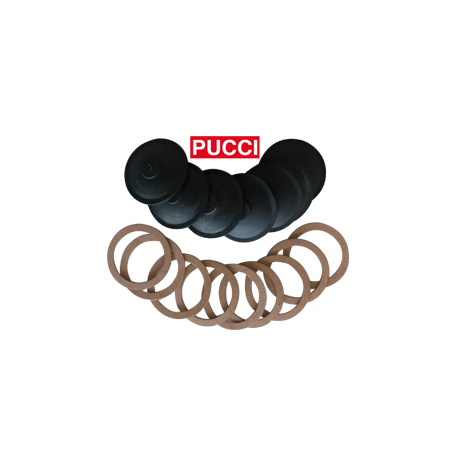 RICAMBI PER CASSETTE SCARICO Originali «Pucci» Serie 10 membrane «Pucci», con 20 anelli fibra, in busta S/S