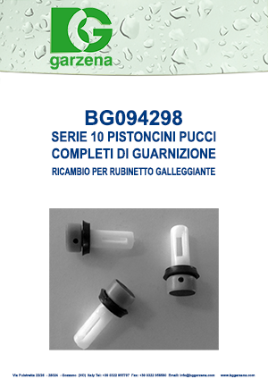 Serie 10 pistoncini Pucci completi di guarnizione