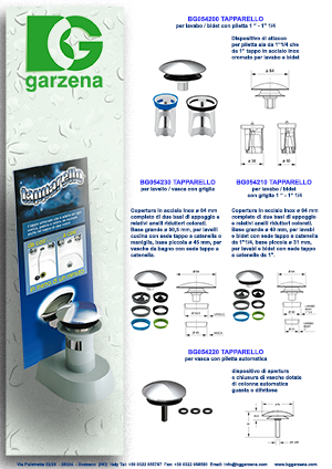 Tapparello - tappo universale che si adatta ad ogni scarico